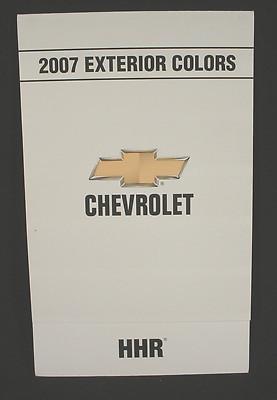 2007 chevrolet hhr paint color chip brochure - original