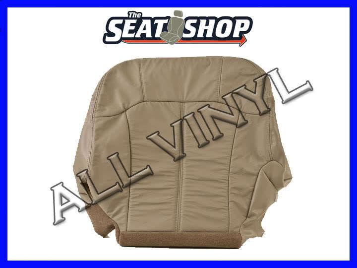 00 01 02 chevy suburban tahoe shale w/ tan trim all vinyl seat cover lh bottom