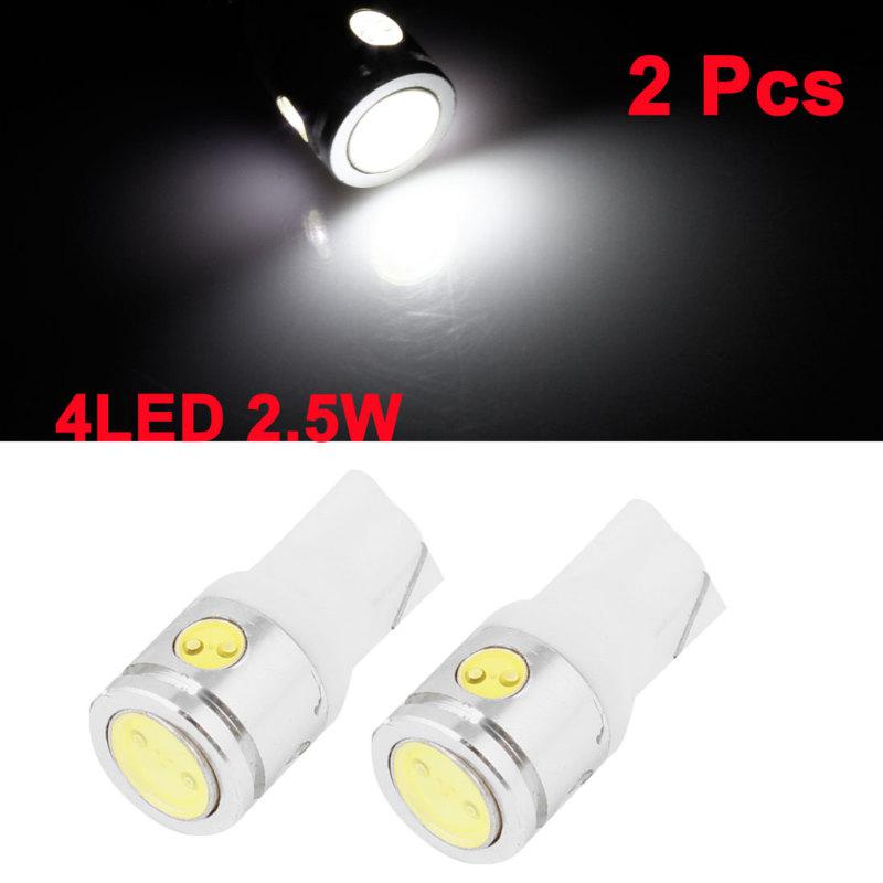 4 pcs t10 w5w 4 smd led car wedge light 2.5w white lamp bulb dc 12v