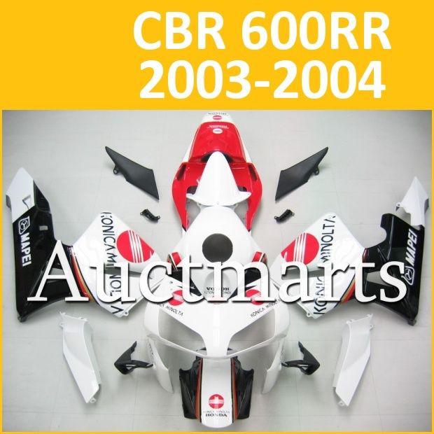 Fit honda 03 04 cbr600rr cbr 600 rr 2003 2004 fairing kit abs plastics b13 a71