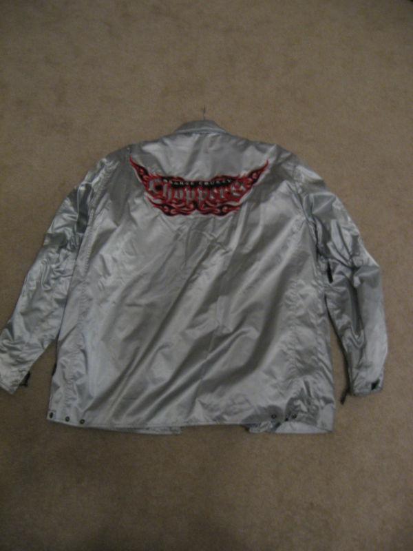 Orange county choppers nylon riding jacket with armor and zip-out liner