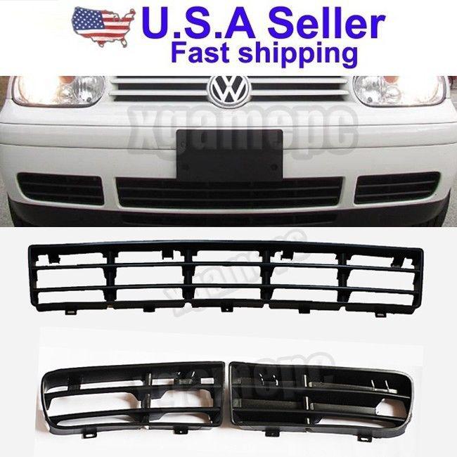 99-05 vw golf gti mk4 tdi bumper lower side grille new set 1j0853665b 1j0853667d