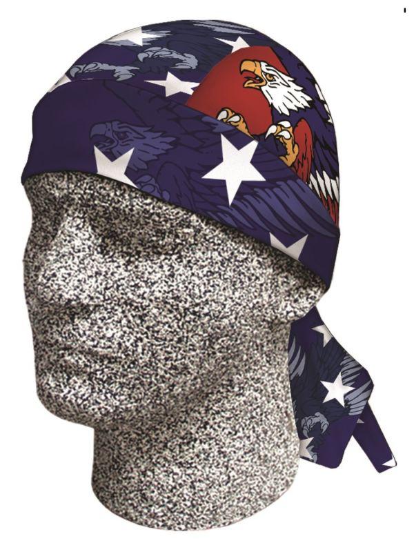 Danbanna deluxe: patriotic bandana doo rag motorcycle biker cap casual new