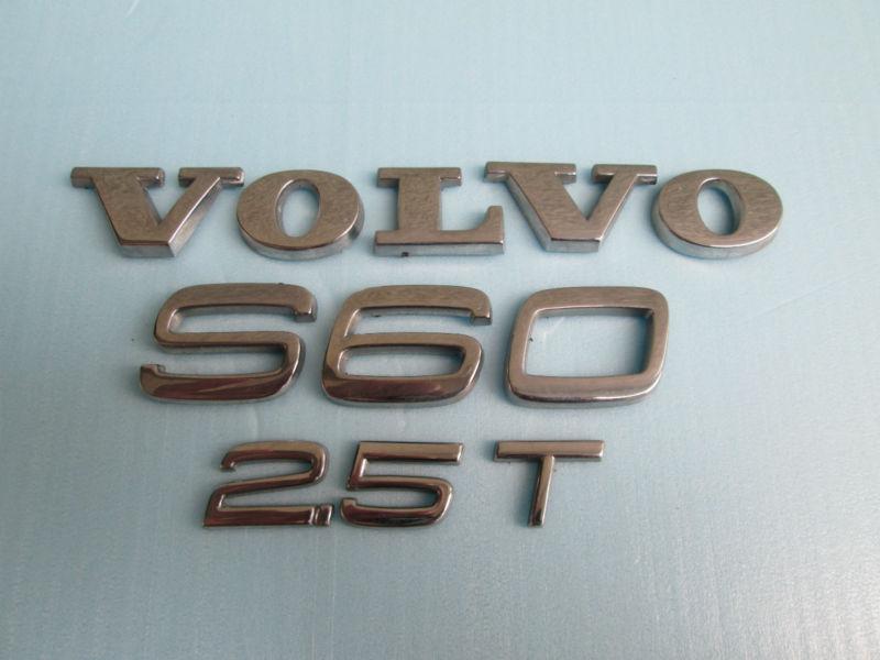 04-09 volvo s60 2.5t trunk emblem decal logo 05 06 07 08 used oem factory 