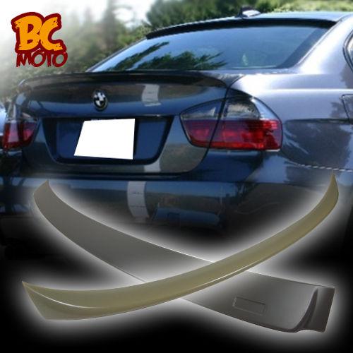 Bmw e90 4d sedan a roof & oe type rear boot trunk spoiler 330i 325i 320i 05+ ▼