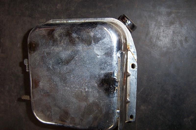 Vintage square harley oil tank 