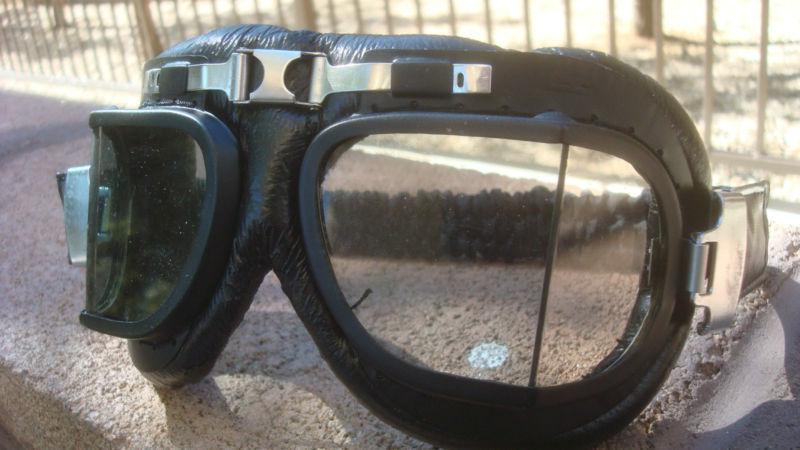 Vintage motorcycle pilot goggles steampunk