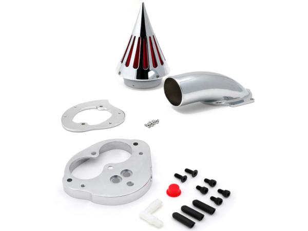 Chrome spike air intake filter for 2000 & up kawasaki vulcan 1600 classic