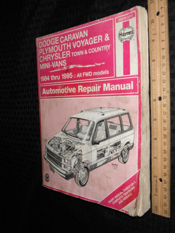 Haynes dodge caravan, plymouth voyager & chrysler town & country mini-van repair