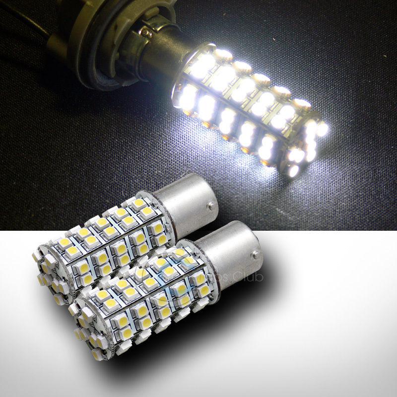 2x white 1157 bay15d 68 3528 smd led front turn signal light bulbs 1016 1034 cc