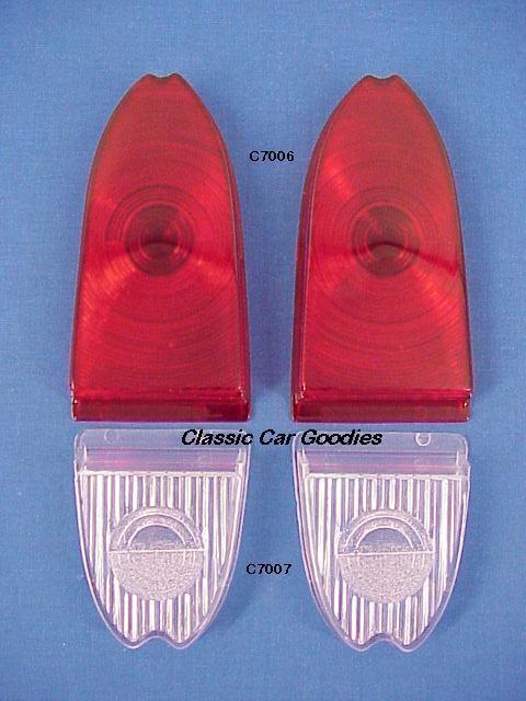 1955-1958 chevy cameo tail & back up lens set 1956 1957