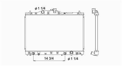 Sherman 91244 radiator fits acura legend