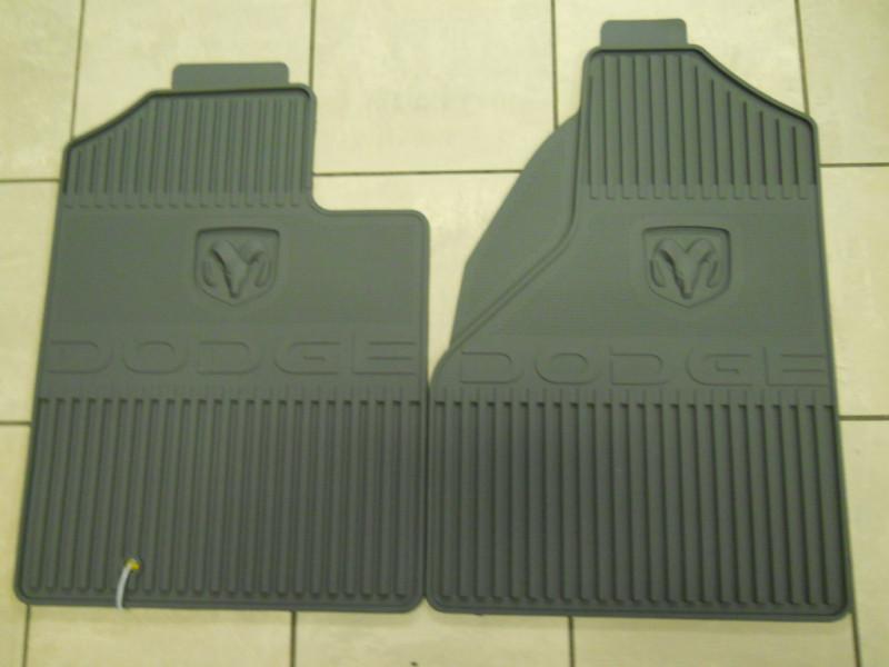 Dodge ram truck front slush mat grey slate mopar oem