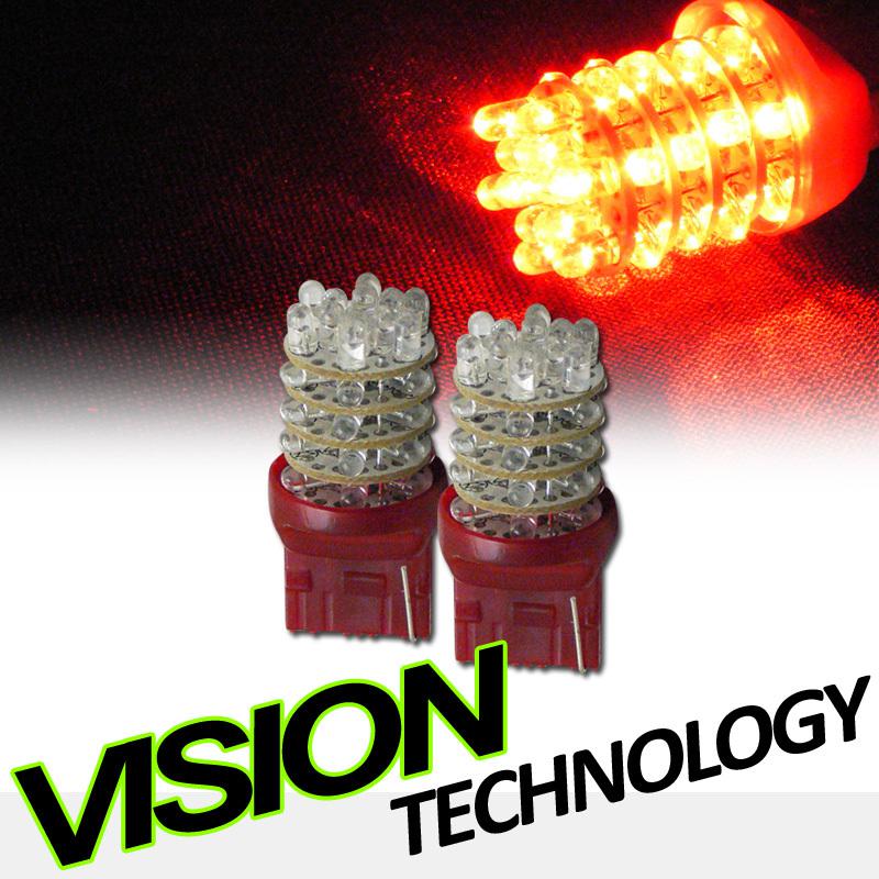 2pc red 7440 single filament 36x led backup/reverse tail light bulbs 7440na 7441