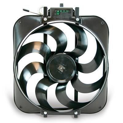 Flex-a-lite black magic xtreme electric fan 3,000 cfm puller 15" dia single 160