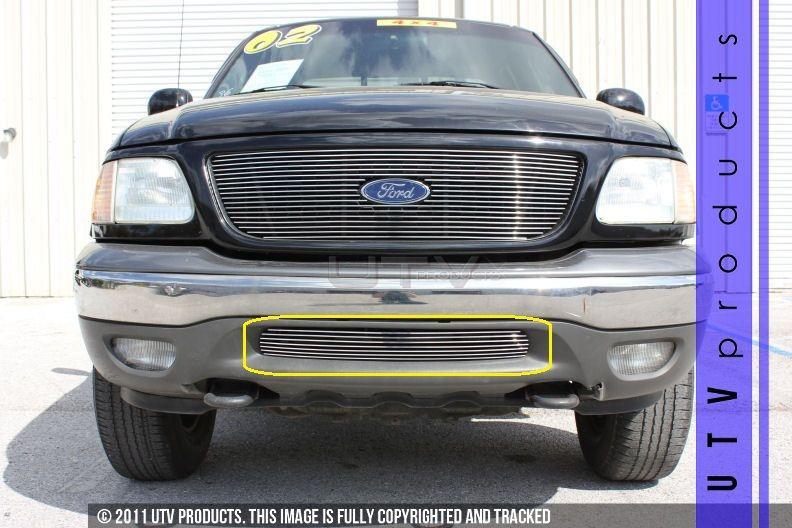 1999 - 2003 ford f150 1pc bumper billet grille kit chrome f150 99 00 01 02 03 