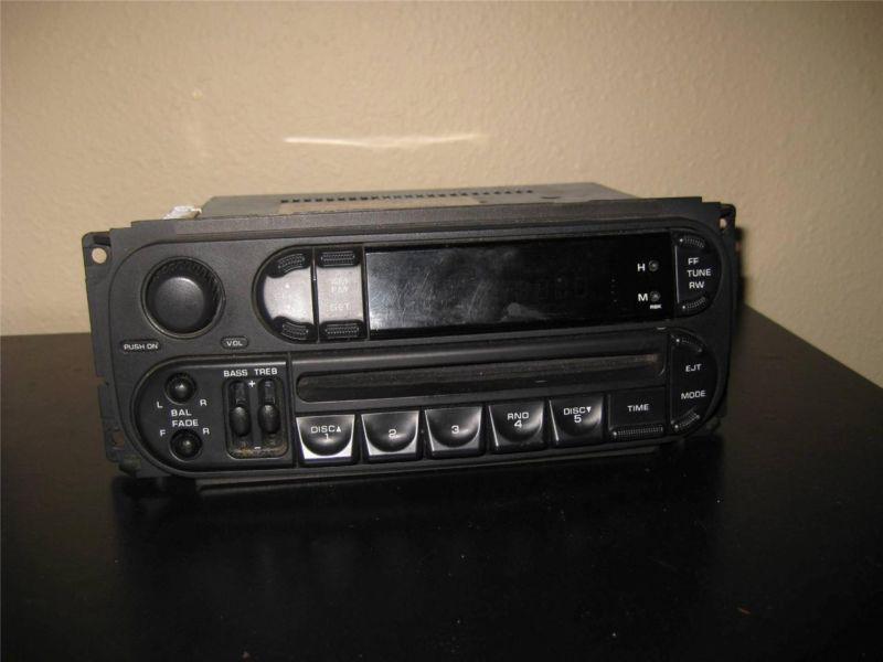 02-07 dodge chrysler jeep radio am/fm cd player radio factory oem p05091556ah fs