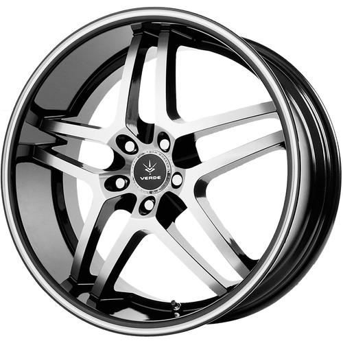 20x9 machined black verde inertia wheels 5x120 +35 gmc terrain