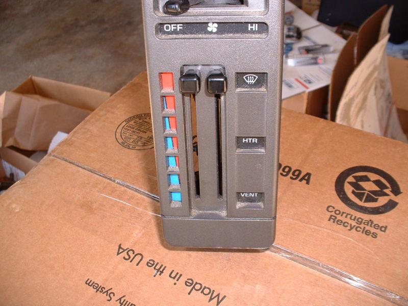 86-93 chevy s-10 ac delete heater controls gray / rare used and nice control