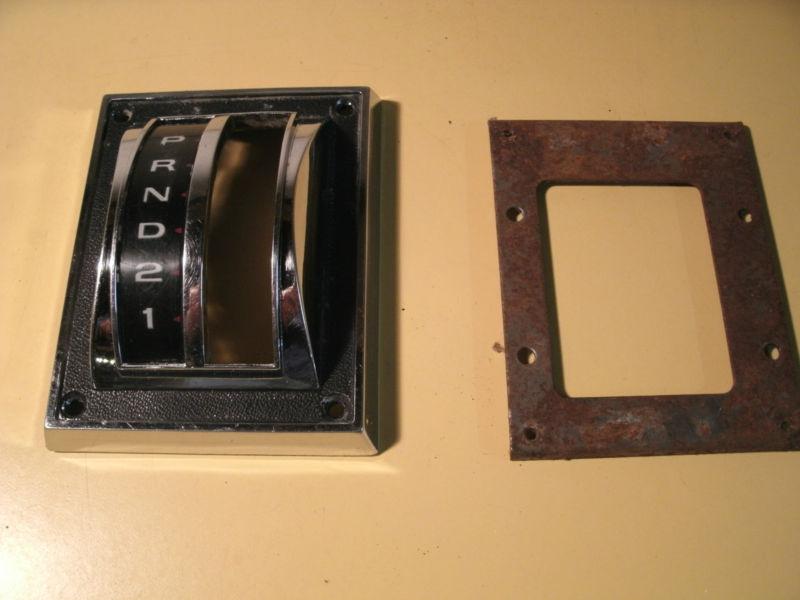  1967,68, mustang floor shift plate/indicator