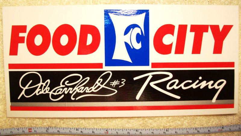 Dale earnhardt #3 food city racing decal-sticker