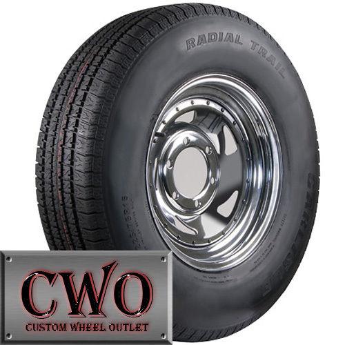 4-new carlisle radial trailer 205/75-15 tires r15 75r15