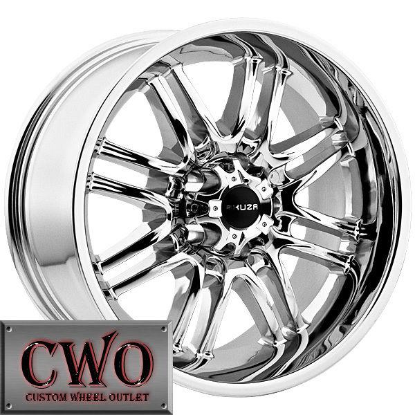 17 chrome akuza ricco wheels rims 5x114.3 5 lug jeep wrangler ranger explorer