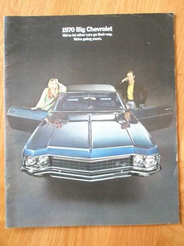 1970 chevrolet caprice impala bel air dealer sales brochure 70 chevy