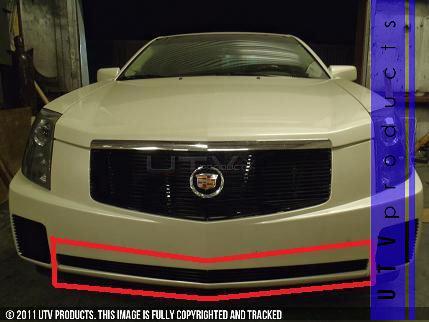 2003 - 2007 cadillac cts 1pc black bumper billet grille kit