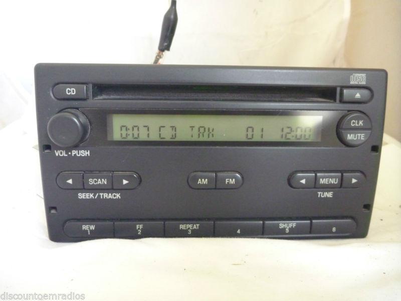 98-07 ford ranger am fm radio single cd player  5l5t-18c869-aa  b