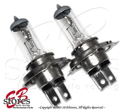 Oem clear white 1pair 12v 60/55w h4 xenon hid high low beam light bulb 4300k 2pc