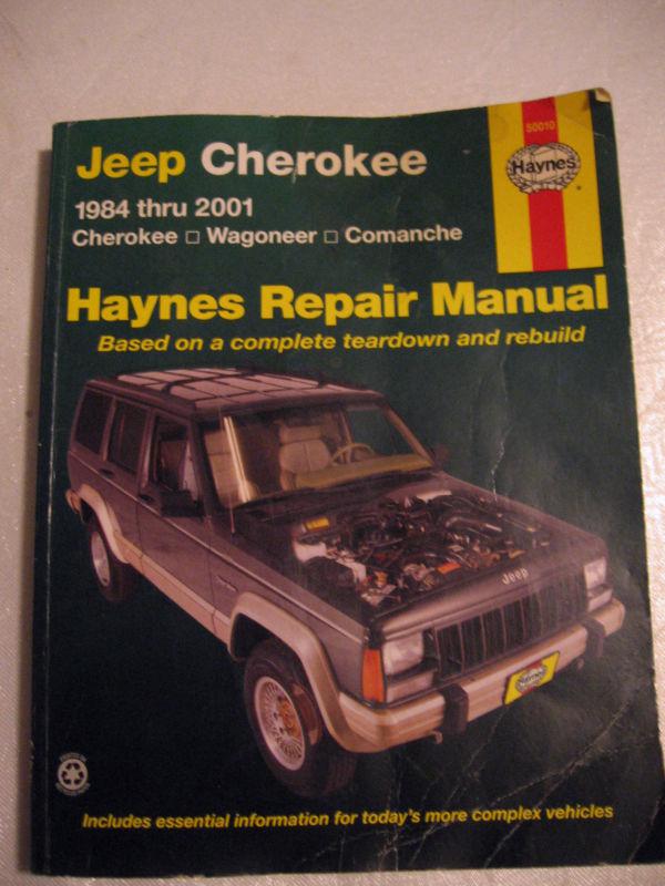 1984-2001 jeep cherokee haynes repair mnaual #50010