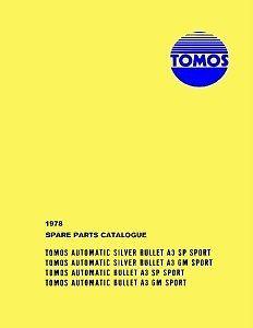 Tomos silver bullet & bullet moped parts manual 1978