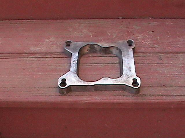 Chevy, camaro, pickup, 350, 327, 400 1" carburetor spacer plate