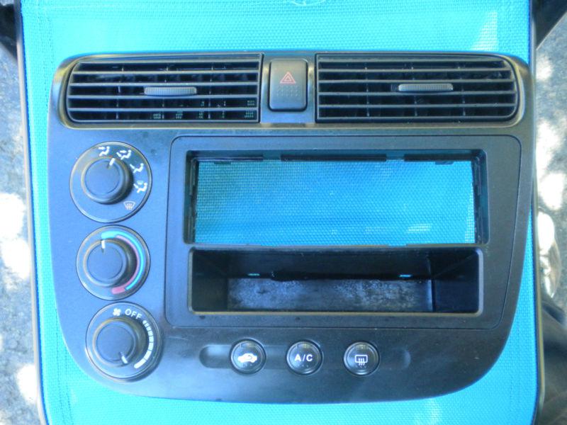 2001 2002 2003 2004 2005  honda civic radio climate  control bezel trim 