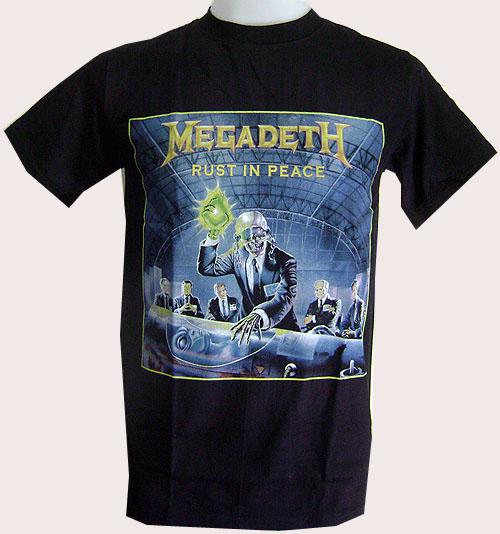 New rock band music megadeth rust in peace heavy metal t-shirt mens s,m,l,xl,xxl