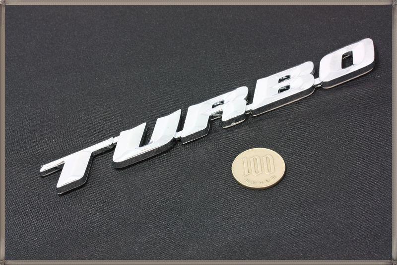 A159 turbo 3d decal emblem sticker(silver color) 