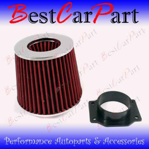 90-96 nissan 300zx z32 3.0 v6 air intake adapter+filter