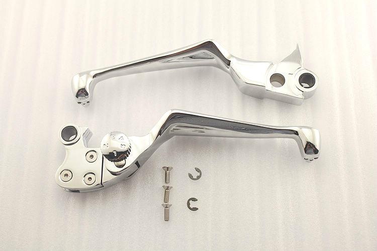 Chrome brake&clutch lever for harley davidson road king classic flhrci 1998-2006