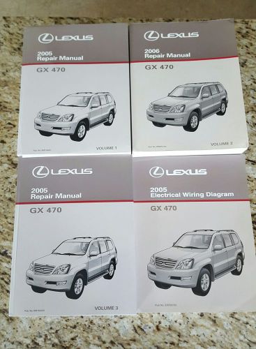 2005 lexus gx470 service manual set