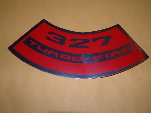 Air cleaner decal turbofire 327  nova chevelle camaro monte corvette generic 327