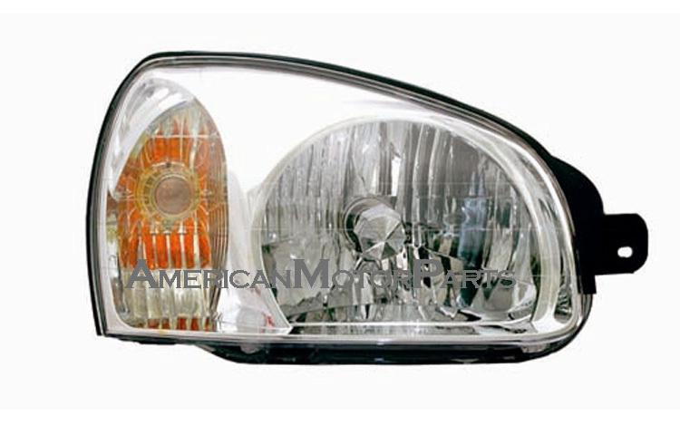 Right passenger replacement headlight 03-03 fit hyundai santa fe - 9210226250