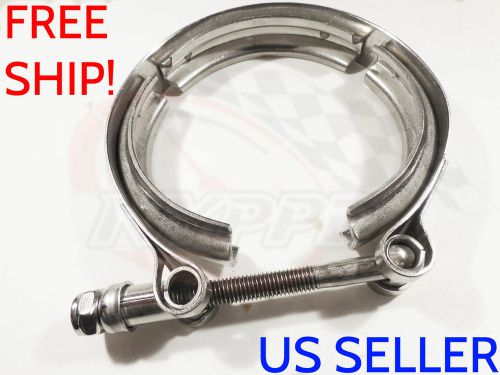 Nyppd 3&#034;in exhaust turbo down pipe 304 stainless steel vband v band v-band clamp