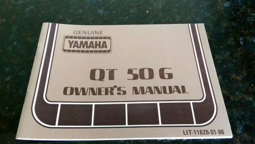 Yamaha  qt50g qt 50 g original owners manual part number lit-11626-01-96