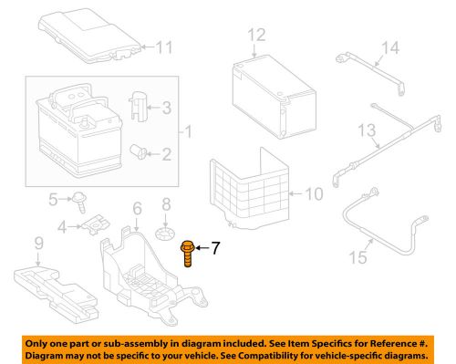 Audi oem 2015 q3 quattro 2.0l-l4-battery tray bolt n10482701