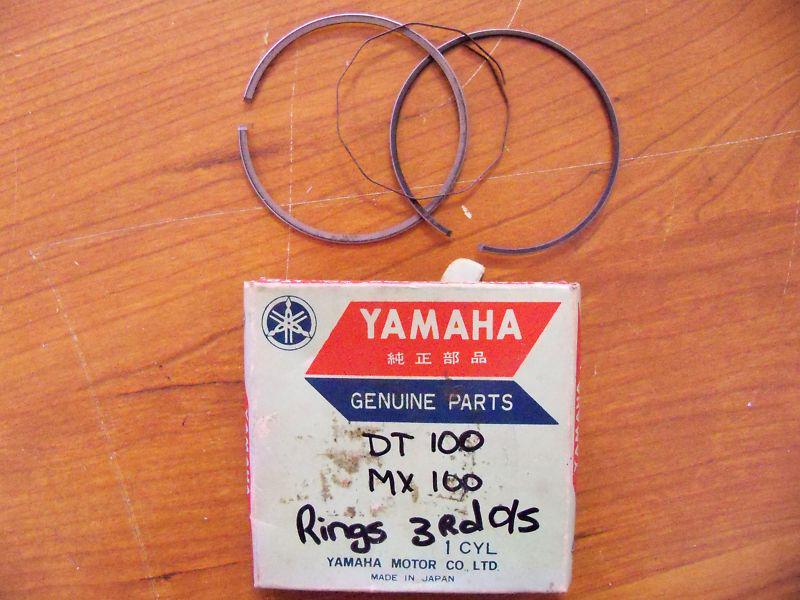 Yamaha dt100 dt 100 mx100 mx 100 piston rings 3rd over size (0.75)