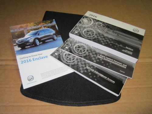 2016 buick enclave owners manual with navigation / infotainment    (oem)- j2877