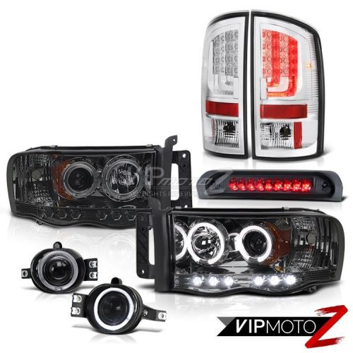 02-05 ram 1500 2500 3500 ws tail lamps headlights fog roof cab light halo rim