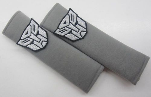 2 pcs car seat belt seatbelt shoulder pads cover transformers autobot g