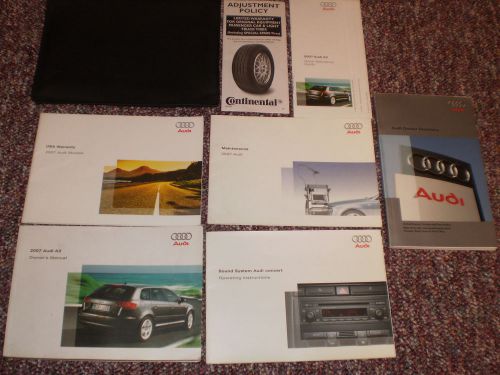 2007 audi a3 complete car owners manual books guide case all models